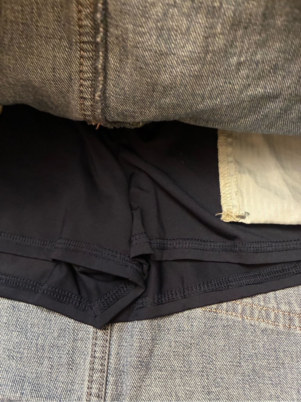 Hollister Mid-Blue Denim Mini Skirt with Dual Button Waist - Picture 3 of 10